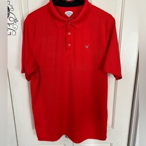 Callaway Athletic Golf Type Polo Red Size Large